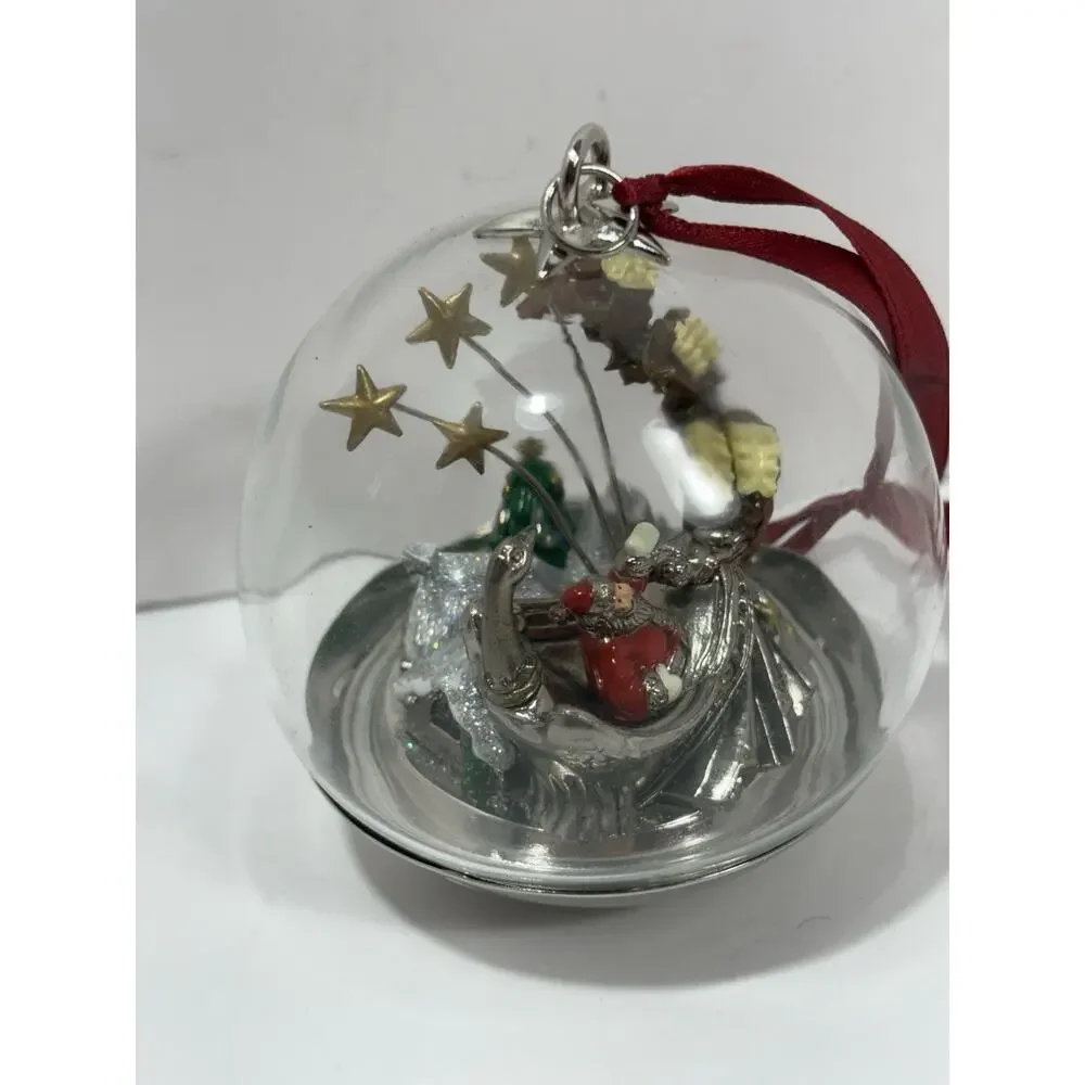 Lenox Macy's Thanksgiving Day Parade‎ 75th Anniversary Ornament Santa Reindeer